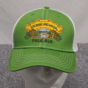 Sierra Nevada Pale Ale Beer Cap Trucker Hat Green White Brewery Drinking Craft